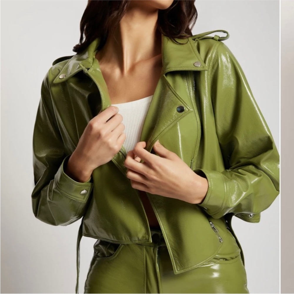 Faux leather jacket